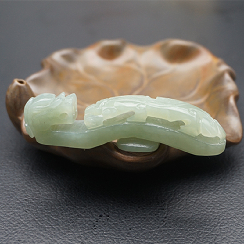 龙钩玉佩腰带扣仿古立体雕刻