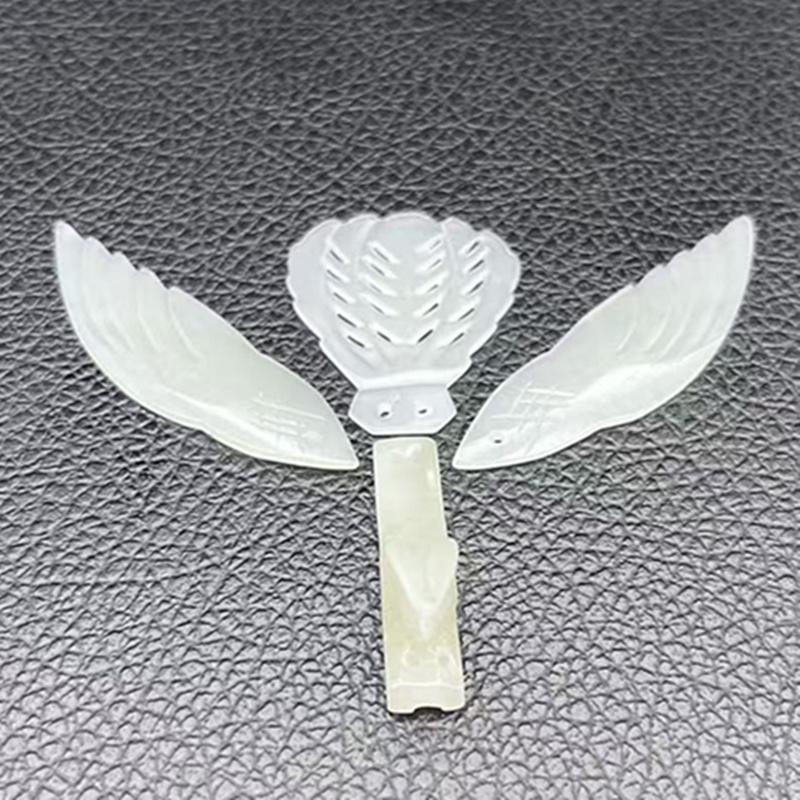 凤凰玉佩青白玉组合头饰