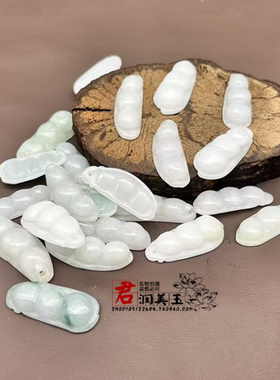 翠玉四季豆吊坠挂件男女款福豆