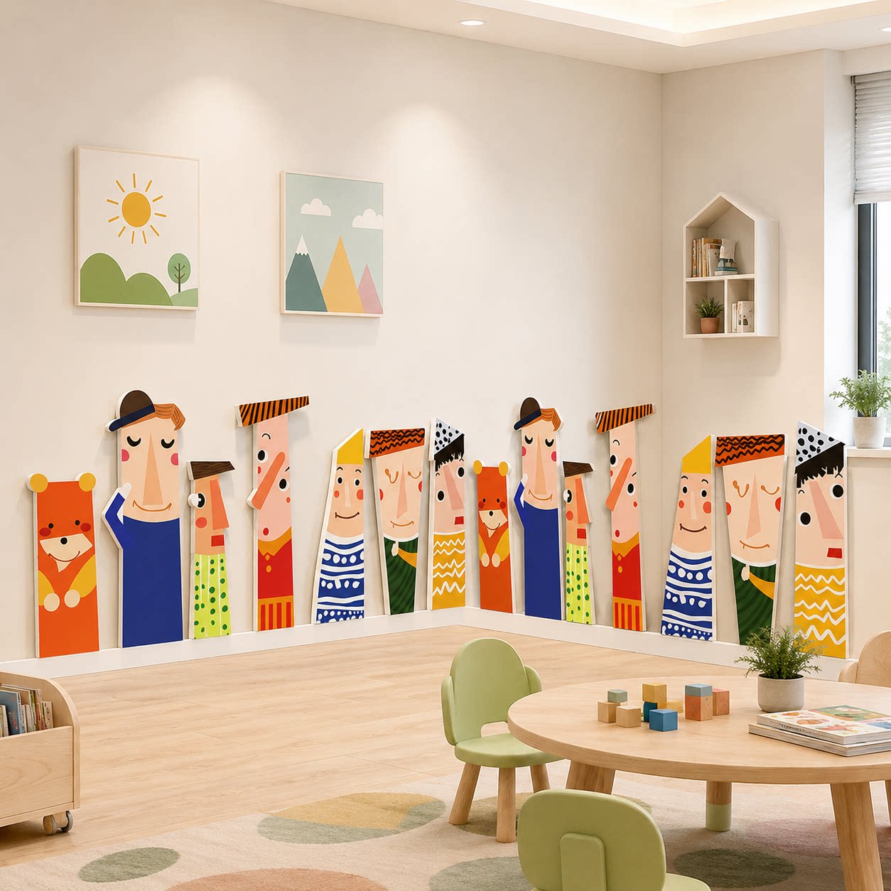 幼儿园墙面装饰环创主题半成品境布置材料文化走廊画室布置美术教