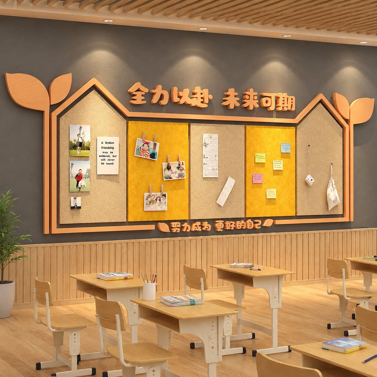办公司室毛毡照片墙面贴装饰背景板企业文化员工风采荣誉展示告栏