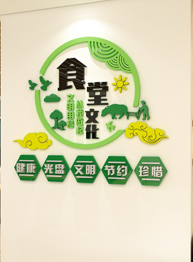 节约粮食墙贴纸食堂文化饭厅光碟行动珍惜标语饭店墙面装饰布置