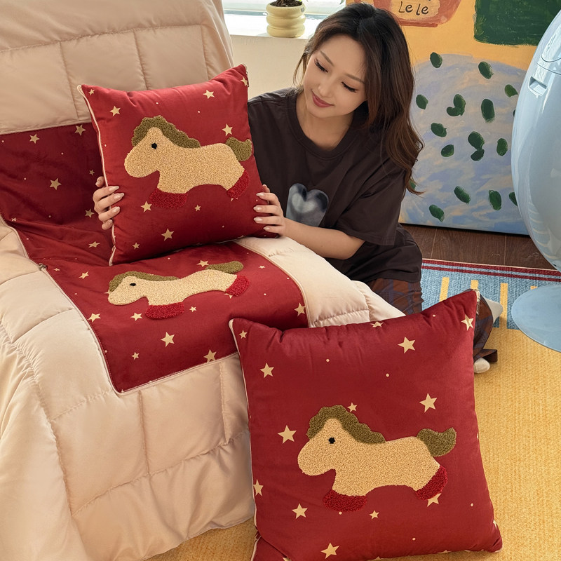 抱枕被子两用2026新款二合一车载车用办公空调枕头被午睡沙发靠枕