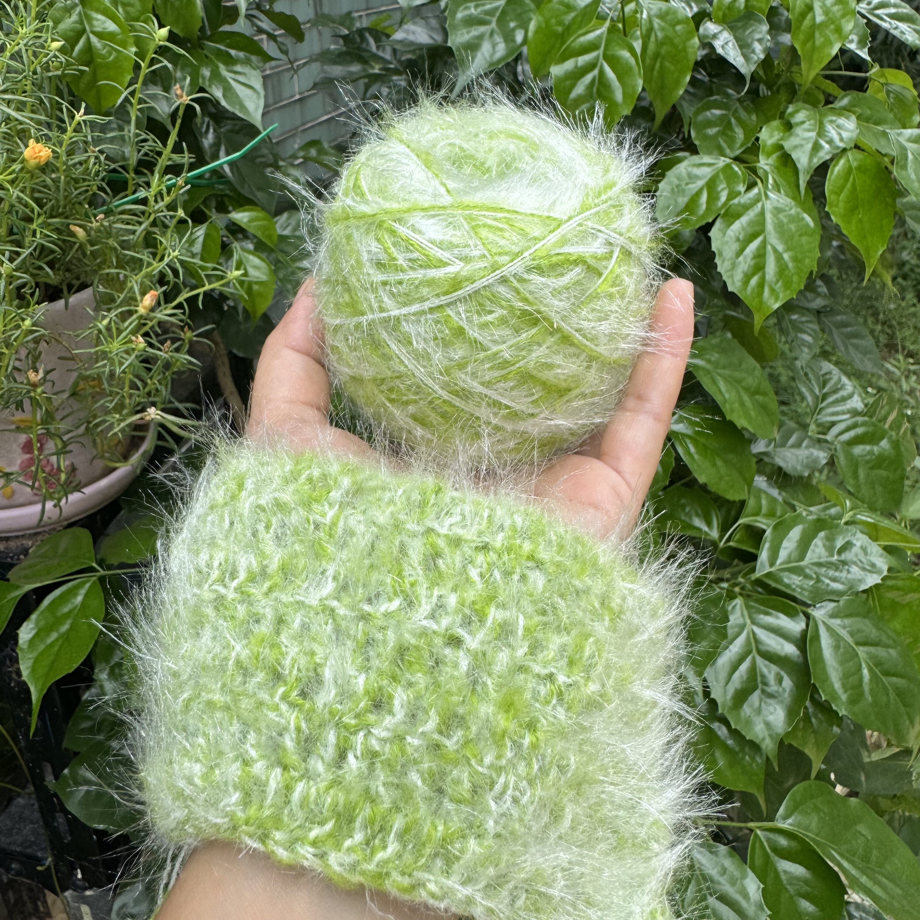 网红同款线材柔软帽子可织围巾包适配3-4mm钩针手工