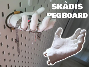 宜家SKADIS 斯考迪斯 宜家洞洞板配件 创意手表戒指支架