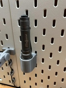 强光手电筒支架30mm 宜家洞洞板配件 宜家SKADIS 斯考迪斯