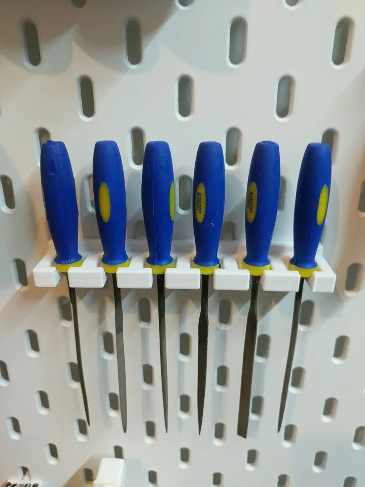 适用宜家SKADIS 斯考迪斯 宜家洞洞板配件 6把锉刀螺丝刀支架