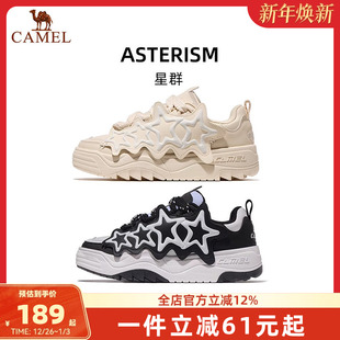 鞋 2025秋冬新款 子女鞋 休闲鞋 女士 骆驼星群运动鞋 透气防滑板鞋 女款