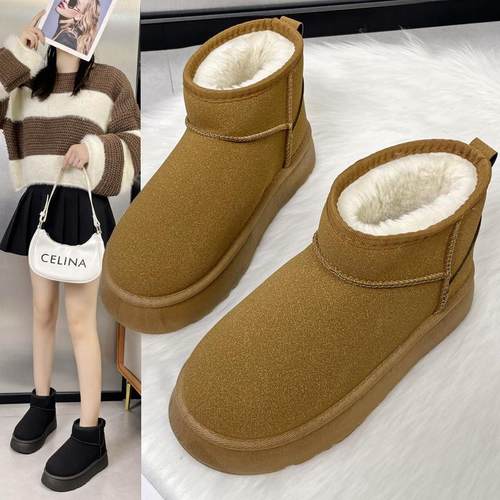 外穿加厚2024新款防滑棉鞋冬季