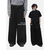 一衬YICHEN 腰带可拆 休闲裤 原创设计师款 秋冬双腰头垂感西装
