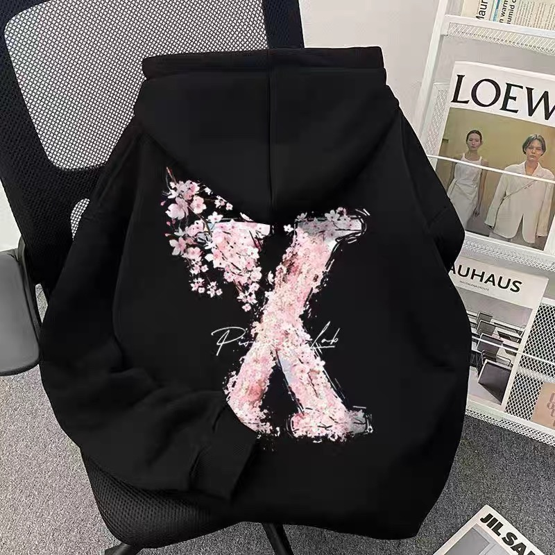 女童春秋新款连帽卫衣宽松百搭