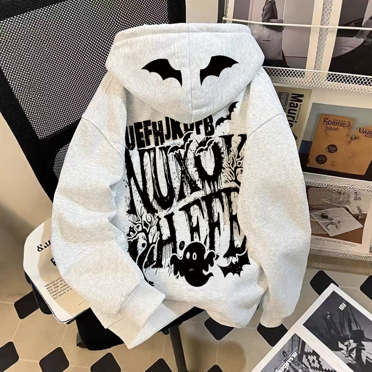 中大儿童美式连帽卫衣