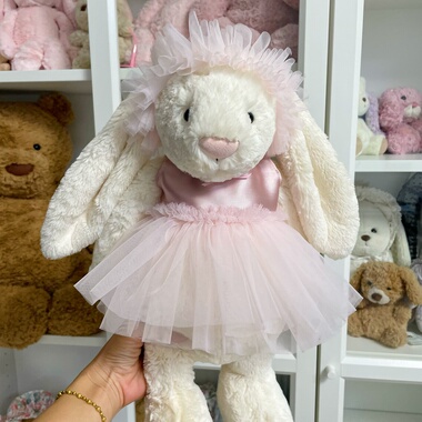 甜心么么邦尼兔18cm31cm36cm51cm自制娃衣着替芭蕾舞裙子不含兔子