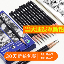 Marley pencil sketch pen set painting beginner's complete set of art student's special 2:14b professional horsepower charcoal pen
