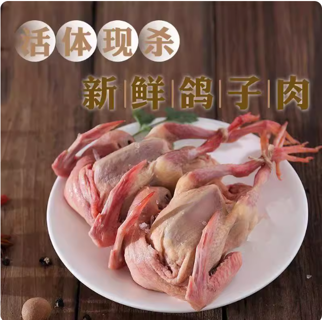 3只装 三年老鸽子 新鲜 现杀带内脏急冻锁鲜 可炖汤 盐焗 红烧