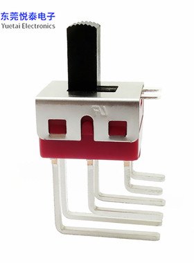 SS-22D93两档拨动开关 侧拨六脚大电流开关 红色双排六脚开关