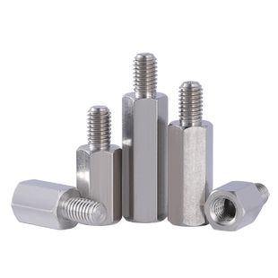 六角不锈钢阴阳螺柱单头螺丝固定座单通连接隔离支柱M2M3M4M5M6M8