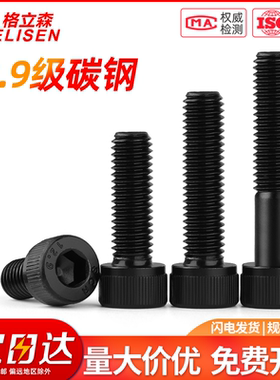 12.9高强度杯头内六角螺丝加长螺栓M12M14M16M18M20M24M27M30M36