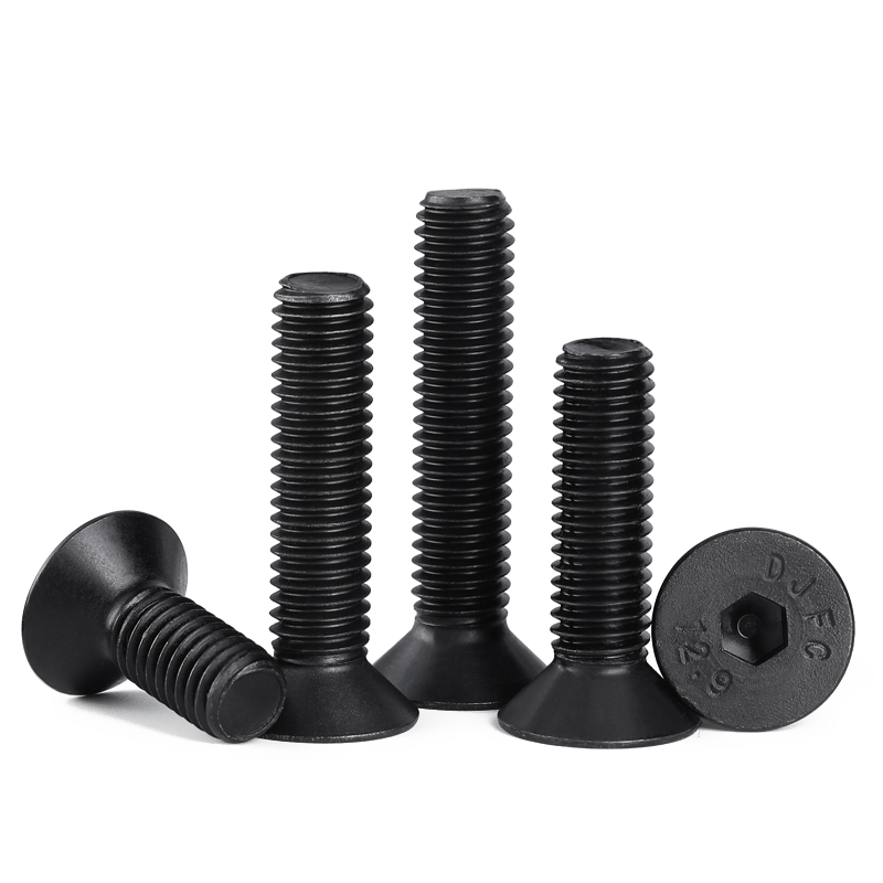 12.9级高强度沉头内六角螺丝钉平头六角螺钉内6角螺栓M2M3M4M5M6