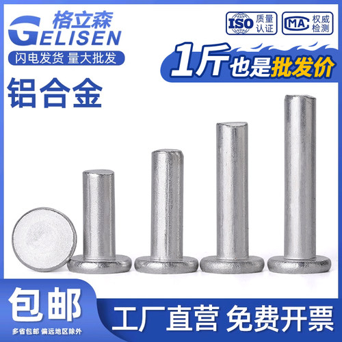 不锈钢/铝质/紫铜/平头铆钉GB109