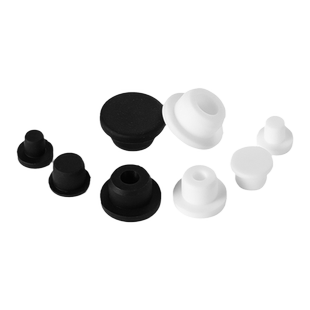 白色T型硅胶塞防水密封堵头橡胶孔塞软胶塞圆形堵孔塑料管塞堵盖