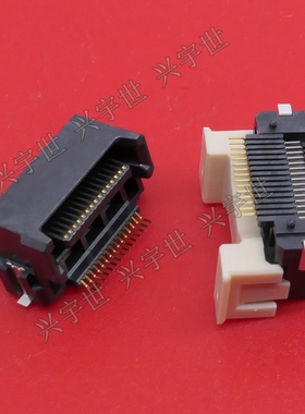 IMSA-10110B-30Y900 30pin连接器卧贴侧插0.635mm间距全新原装现