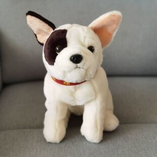 出口玩具毛绒玩具公仔玩偶斗牛梗白狗犬旺财狗儿童礼物可爱娃娃