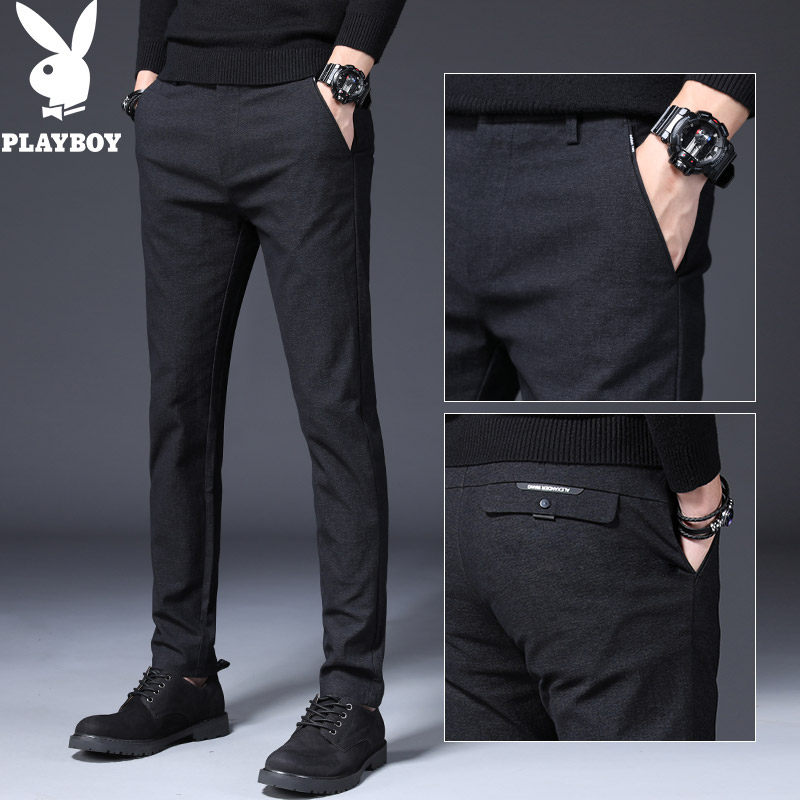 Dandy 2019 Spring Casual pants Self cultivation Feet Western-style trousers man Straight Youth Elastic force trousersin the Men's clothing, Casual pants  category - from Buy2taobao.com to provide professional Taobao agent buy service