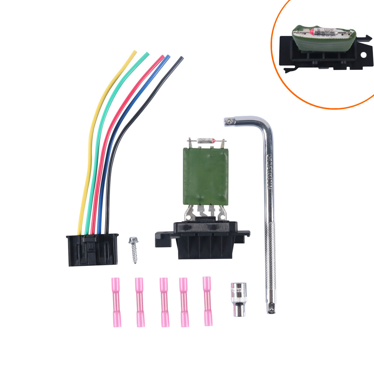 适用菲亚特 鼓风机电机电阻调节器 13248240 77364061 55702407