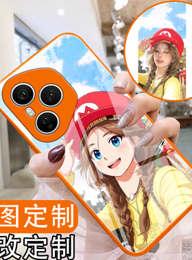 适用于荣耀400手机壳玻璃壳来图定制diy漫改300pro/200/100/90/80