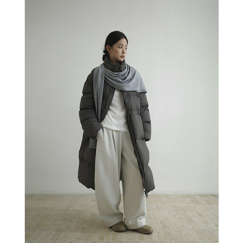 EVERTRUE 90白鸭绒立领羽绒服女保暖冬季新款韩版中长款外套63749