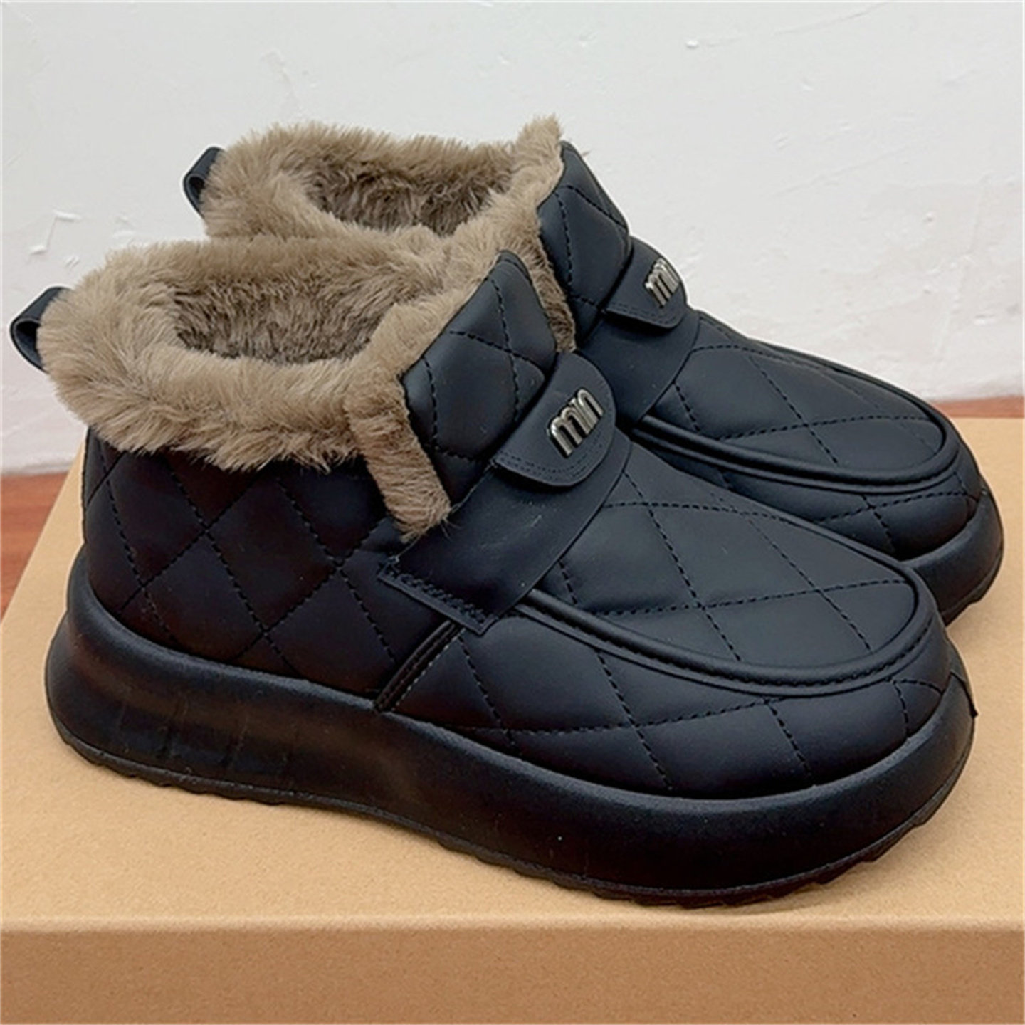 京睿冬季加绒加厚保暖雪地靴