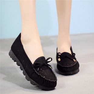 女鞋 凉鞋 软底黑色工作鞋 2020新款 孕妇鞋 老北京布鞋 镂空妈妈鞋 夏季