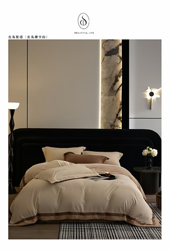 高端小丛绒企鹅云绒加厚保暖轻奢风四件套床单被套枕套