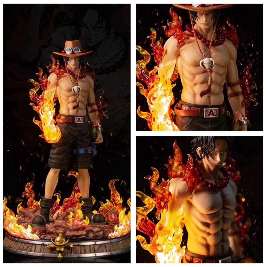 海贼王 超大 gk 火拳 梦幻 艾斯 顶上战争 雕像 模型盒装摆件手办