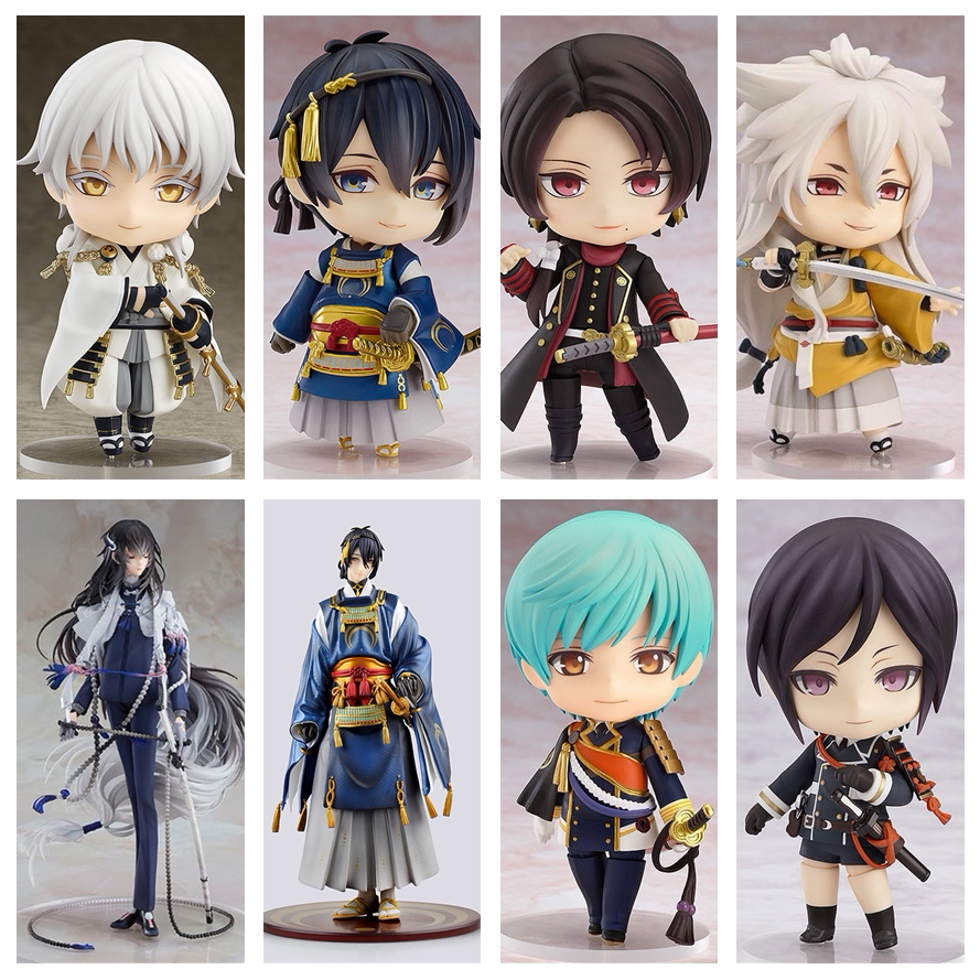 刀剑乱舞 刀郎小狐丸 三日月宗近鹤丸国永数珠丸恒次 q版盒装手办