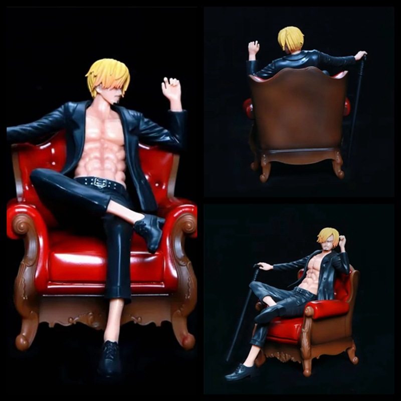 海贼王 山治 沙发 香吉士 西装暴徒 坐姿 草帽团模型 盒装手办