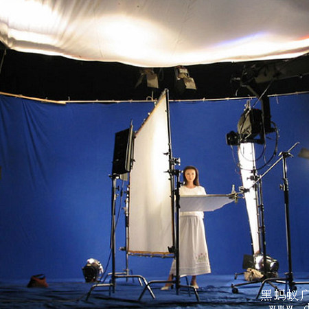 专业抠像布 蓝色 绿色扣像布 影视摄像前期演播室背景布 /平米