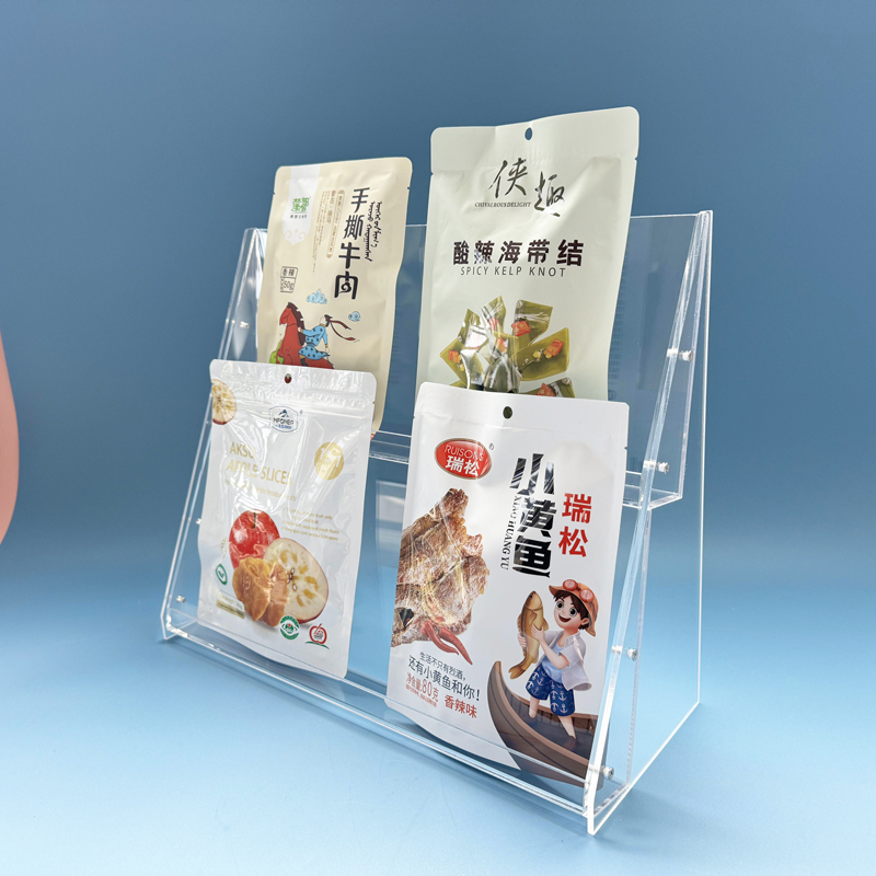 亚克力阶梯绘本收纳桌面CD展示架