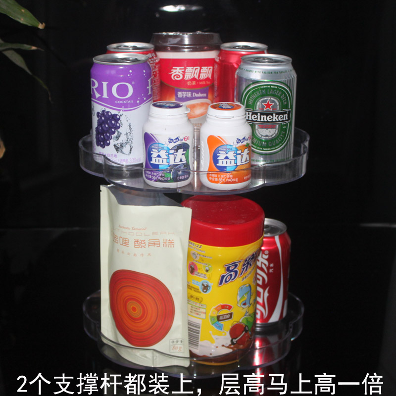 木糖醇口香糖饮料奶茶展示架烟架 可旋转超市便利店柜台落地展架