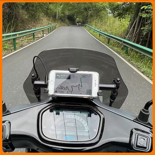 龙嘉维多利亚150si NS125la加改装挡风带横杆手机导航支架配件