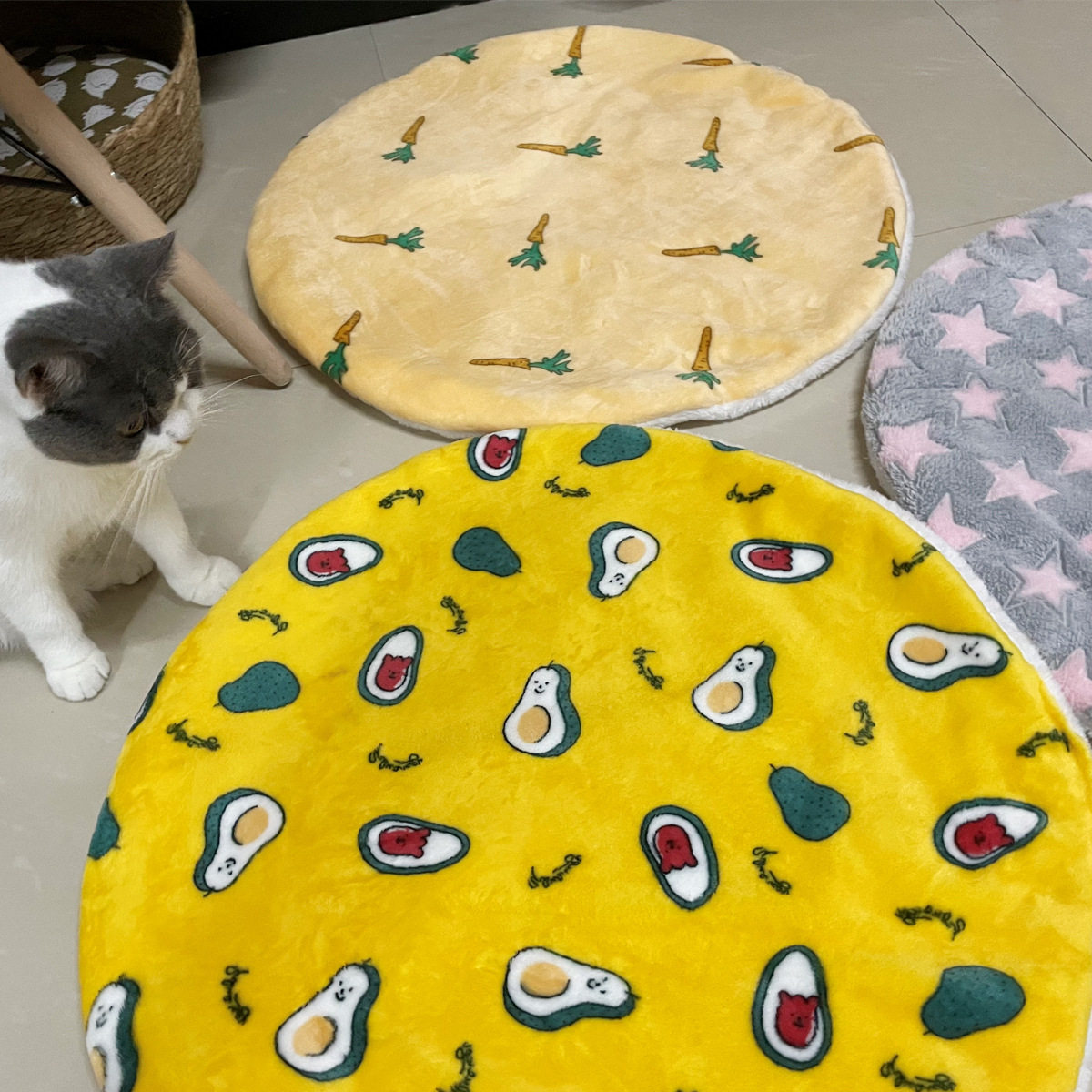 圆形猫咪垫子猫窝狗狗加厚棉垫保暖小毛毯宠物窝狗垫子,宠物/宠物食品及用品,狗窝/屋/帐篷/沙发,淘宝优惠券,粉丝福利购,淘宝优惠卷