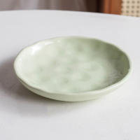 Ceramic cat plates, cat bowls, silicone bottom, anti-slip pet cat food, snacks, cat meal plates, cat food basins thumbnail 4