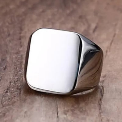 简约男士钛钢潮人不掉色戒指