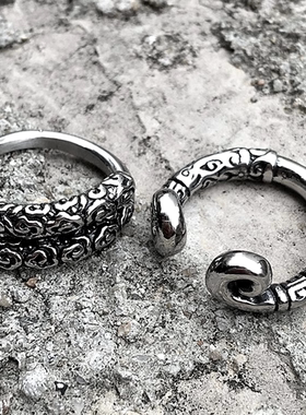 金箍棒情侣戒指钛钢情侣戒指