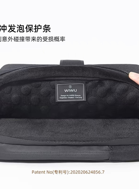 wiwu 2025新款M4Air13寸电脑包iPad Pro平板收纳包air6手提包15.4防摔Macbook16pro14寸内胆包15.6保护套商务