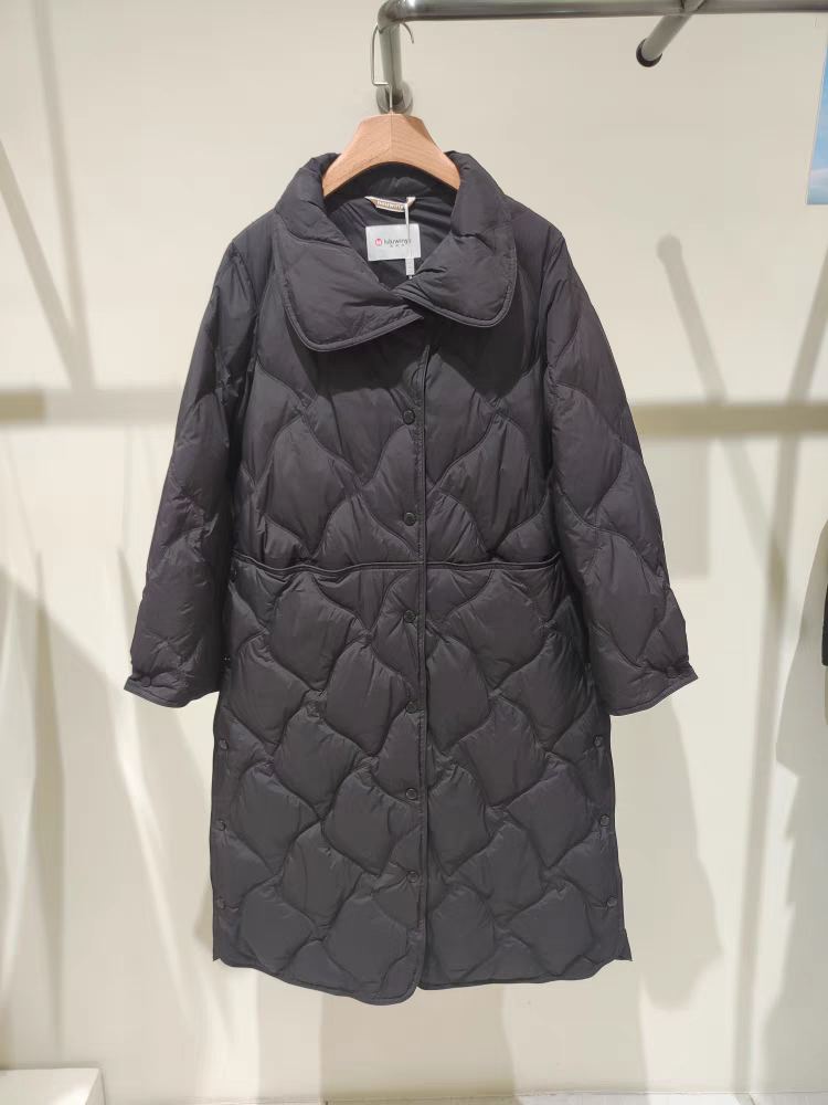露韵诗羽绒服258501年度爆款大翻领修身显瘦好看个性