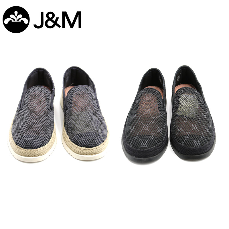 jm快乐玛丽夏季新款厚底网面休帆布鞋