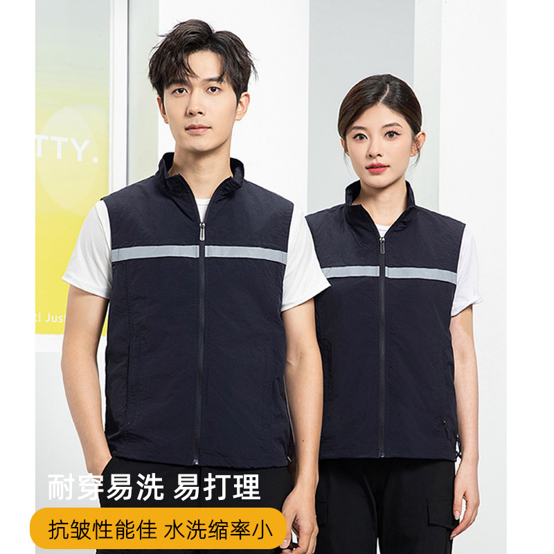 工作服马甲定制建筑施工工地工人装饰公司劳保反光背心订制印logo