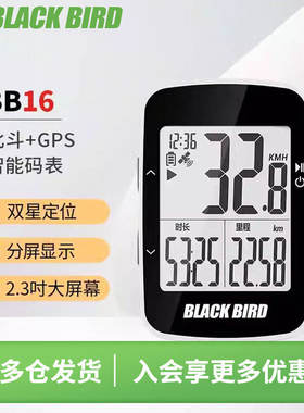 黑鸟智能码表GPS心率双星定位